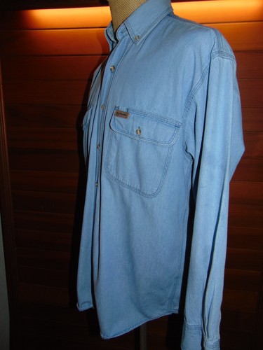 Vintage Five Brother Denim Shirt Size Medium USA Made - Picture 3 of 6
