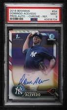 2016 Bowman Chrome Prospect Refractor /499 Domingo Acevedo PSA 9 MINT Auto tj0