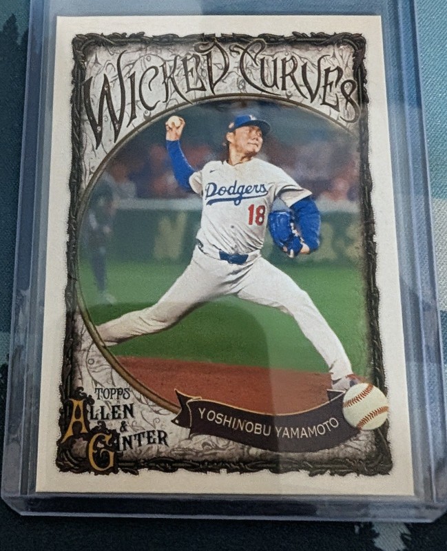 2025 Topps Allen & Ginter - Wicked Curves Yoshinobu Yamamoto #WC-11