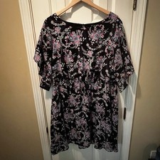 AS U WISH dress- Flutter sleeves- Stretchy-Size 2X