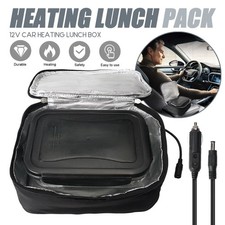 12V Car Portable Electric Heated Heating Lunch Box Mini Microwave Oven Lunch Bag