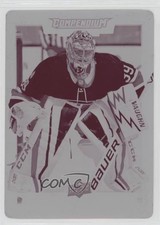 2017 Upper Deck Compendium Printing Plate Magenta 1/1 Charlie Lindgren #711 1hh