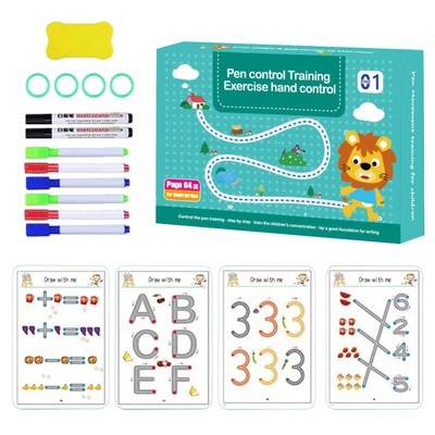 Scribble Smart Workbook Fast-Track Young Minds Reusable Handwriting Practice