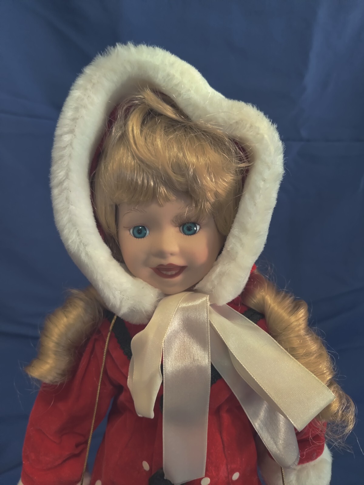 Vintage Porcelain Christmas Doll eBay