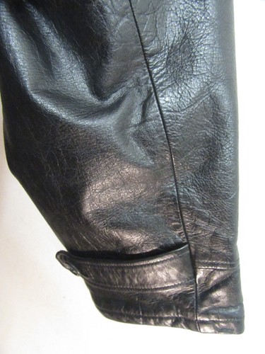 GIACCA TRENCH PEA VINTAGE ARMANI IN PELLE TAGLIA 42 O XL - Foto 16 di 19