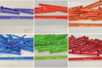 Lego Pfeil 8 für Spring Shooter Waffe, neon, rot, grün, lila, orange, blau