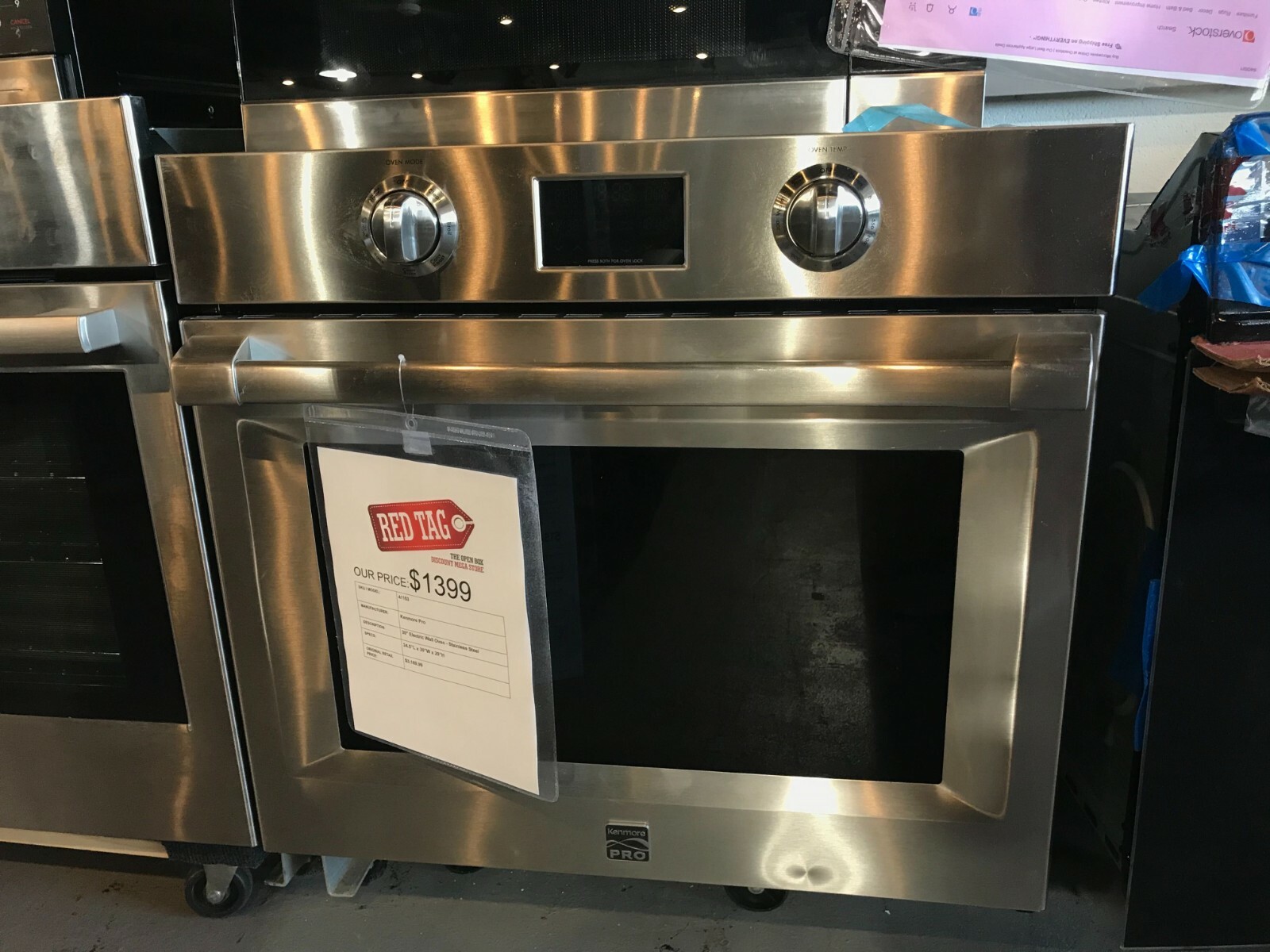 Kenmore Pro 30” Single Electric Wall Oven eBay