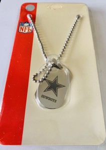 dallas cowboys dog tag necklace