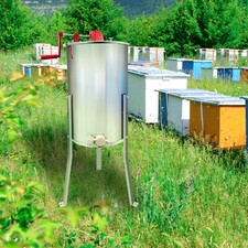 4/8 Frames Manual Honey Extractor Beekeeping with Height Adjustable Stand