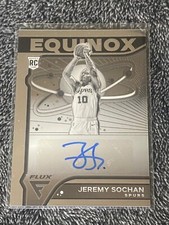  2022-23 Panini Flux Hot Stock Signatures Jeremy Sochan RC  Auto 
