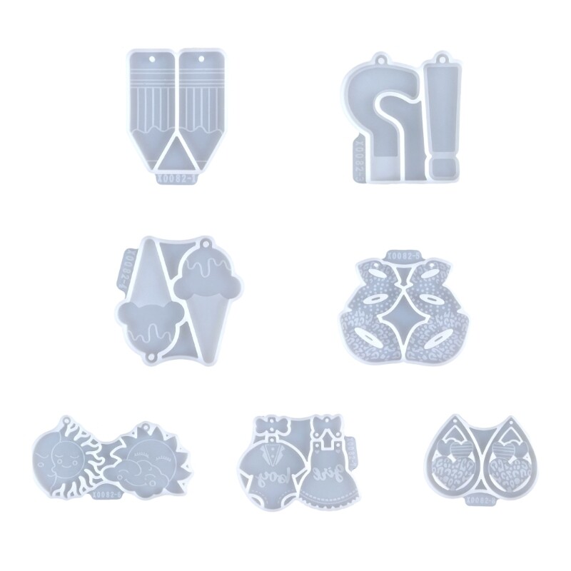 Mold for Stylish Earring and Pendants Versatile DIY Jewelry Making Silicone Mold