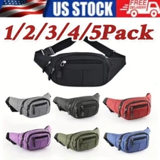 Men Women Fanny Pack Belt waist Bag Cross body Sling Shoulder Travel Sport Pouch