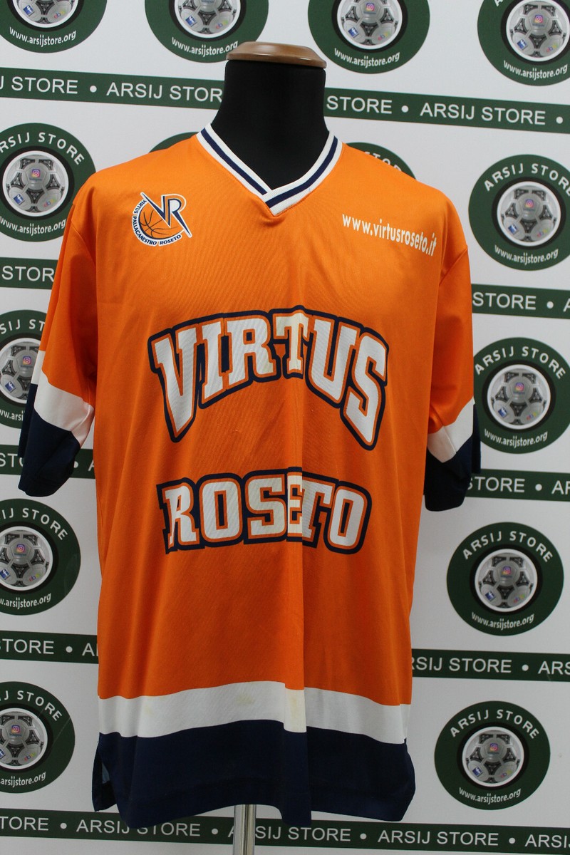 canotta maglia basket VIRTUS ROSETO TG L shirt maillot trikot
