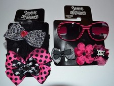 Spencer's Baby Sunglasses 100 UV Protection, 3 barrets Hair clips  2 Headwraps