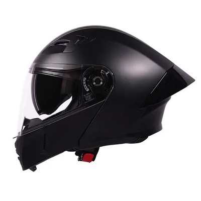 ROYAL ENFIELD (DOT CERTIFIED ) (DUAL VISOR ) STEALTH MODULAR HELMET - MATT BLACK