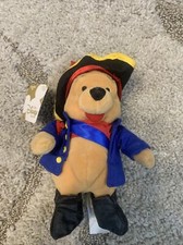 The Disney Store Pirate Pooh Mini Bean Bag 8" Plush Stuffed Animal
