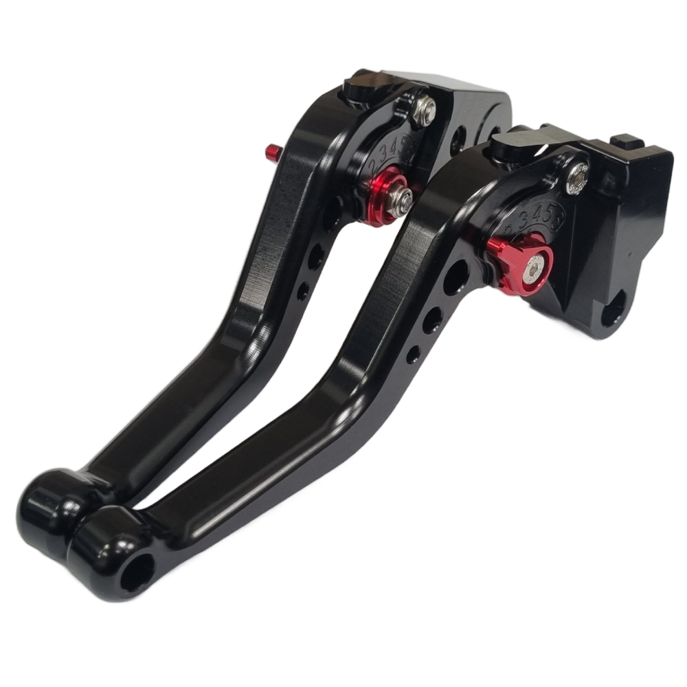 Short Black Adjustable Brake & Clutch Lever Set Kawasaki ZX6R