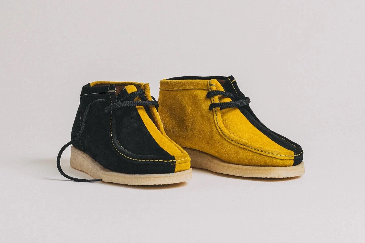 wu tang wallabees on feet