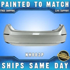 NEW *Painted NH883P White* Rear Bumper for 2018-2022 Honda Accord Base/LX/Sport