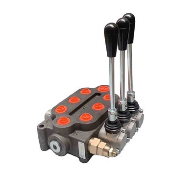 3 Spool Control Hydraulic Directional Valve Adjustable 1500-3000 PSI 25GPM