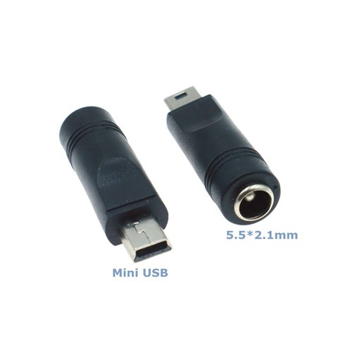 Yj80615 Klinkenstecker Netzteile Mini-Usb-Buchse Usb-C Auf Dc 2 1 Mm Schwarz A - Bild 5 von 15