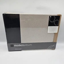 American Crafts 8" x 8" Chipboard Modern Album  D-Ring Black & Gray Snag Free