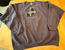 MAINE PORTLAND HEAD LIGHT LIGHTHOUSE USA MADE EMBROIDERED SWEATSHIRT MENS SZ 2X