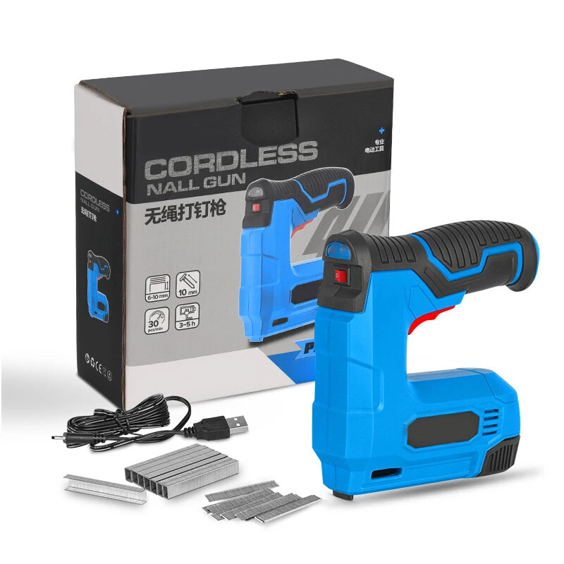 Wireless Li-ion Electric Staple Gun for Wooden Rack and DIY Projects-image