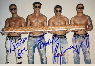 JERSEY SHORE CAST REPRINT 8X10 PHOTO AUTOGRAPHED PAULY D VINNIE