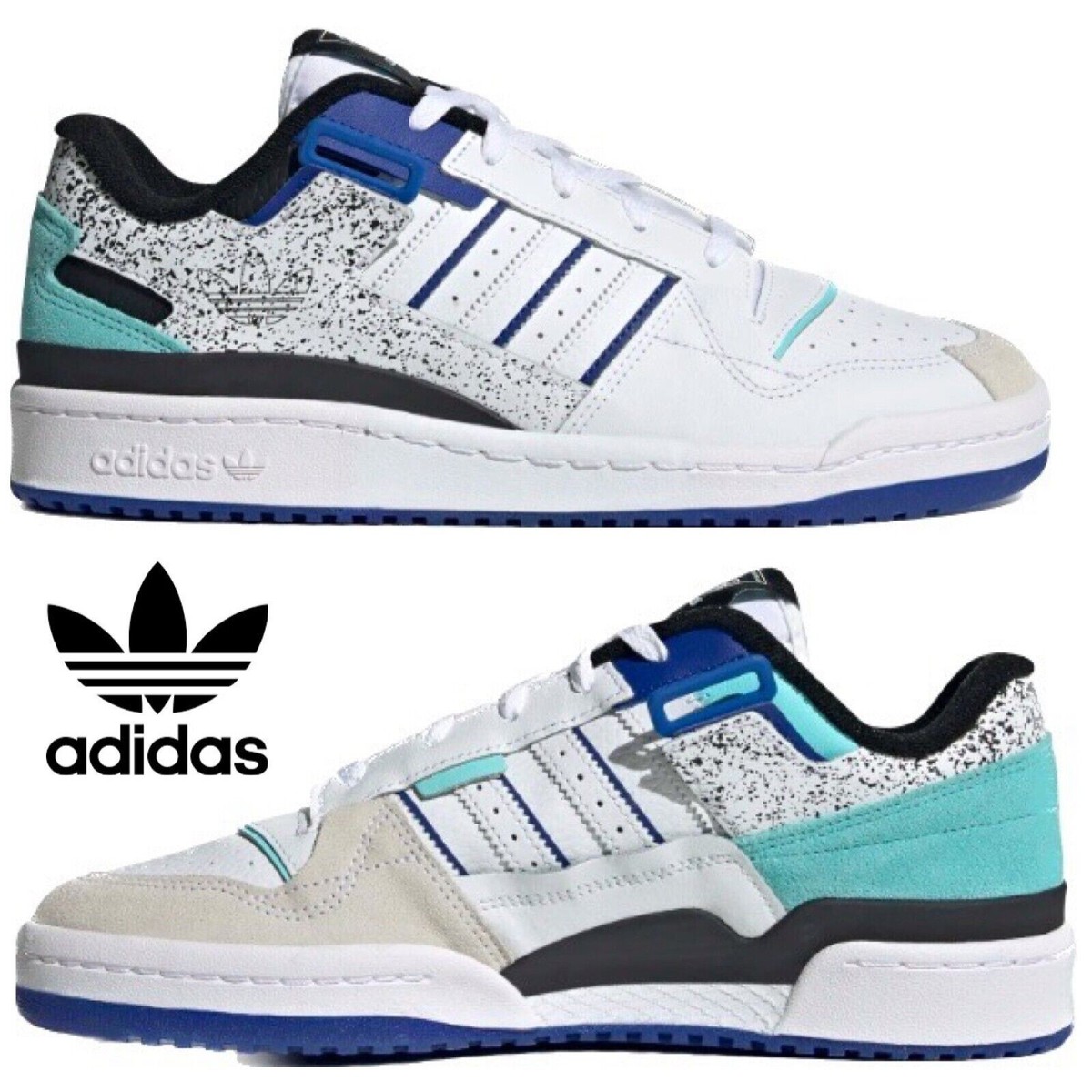 Size 11.5 - Adidas Forum Exhibit Low Tropical Vibes - White  display picture 1