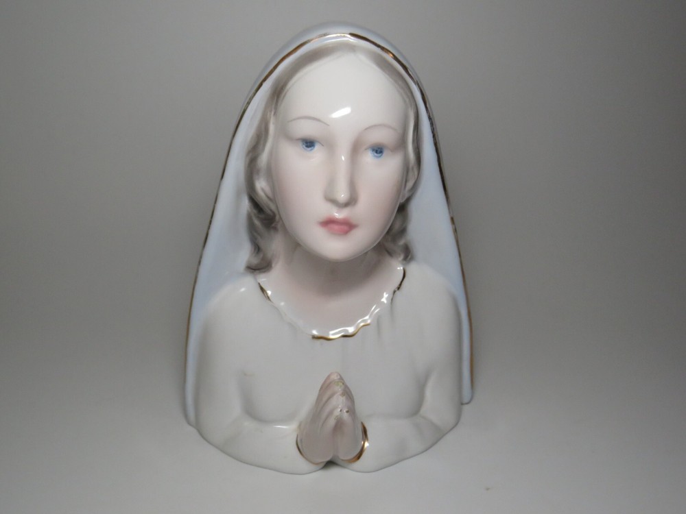 Madonna Virgin Mary Praying Porcelain Figurine Made In Italy 700/18