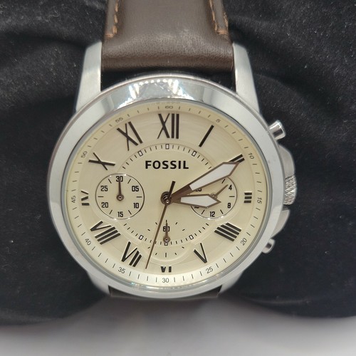 FOSSIL Grant FS4839 Men's Brown Leather 