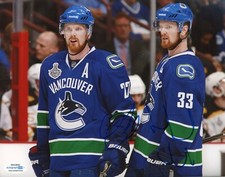 Vancouver Canucks Daniel & Henrik Sedin Dual Signed Autographed 8x10 Photo ACOA
