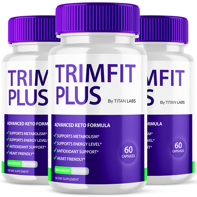 (3 Pack) Trimfit Plus Pills, Trim Fit Plus Supplement Weight Loss (180 Capsules)