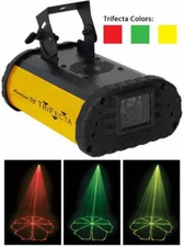 American DJ TRIFECTA Pro Lighting 3-Channel Club Multi Color Laser Light Effect