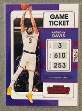 2021-22 Panini Contenders Basketball #72 Anthony Davis Red Game Ticket Insert