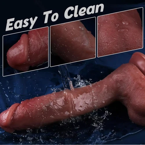 8.6in Realistic Liquid Silicone Huge Dildo Cock Suction Cup Massager For Women - Picture 4 of 7