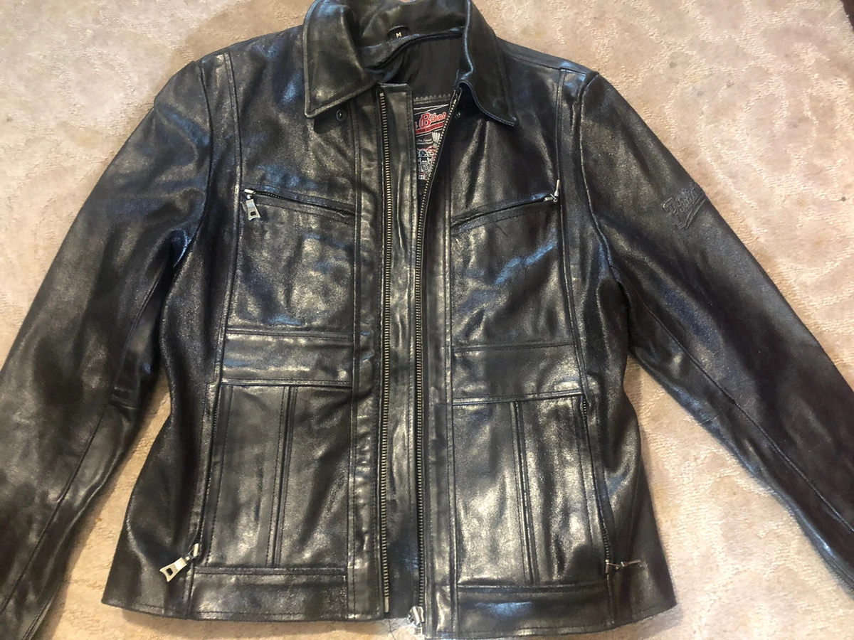 Vintage Flying Bikes of Oakwood NY Branch Woman s Med Leather jacket