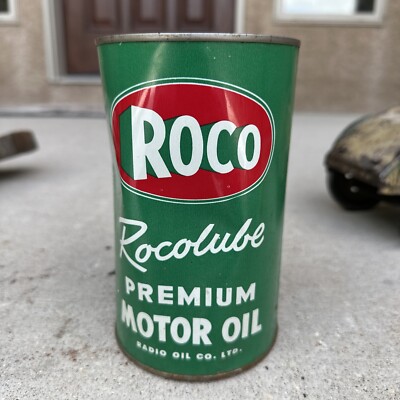 Vintage Roco Motor Oil Quart Can