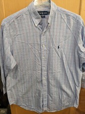 Polo Ralph Lauren Mens Large 16.5/32-33 Long Sleeve Button Down Shirt Yarmouth