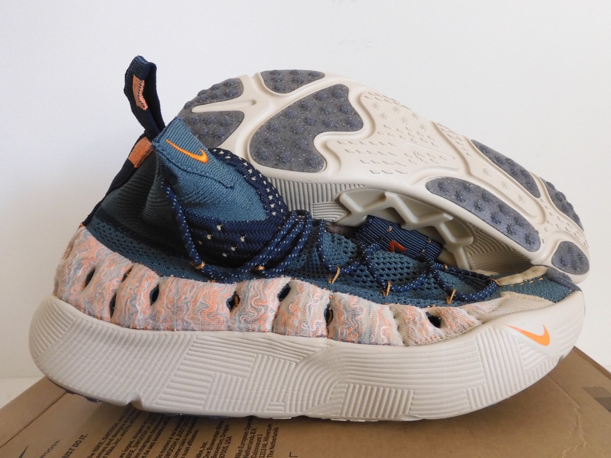 NIKE ISPA SENSE FLYKNIT MINERAL SLATE-MAGMA ORANGE SZ [CW3203-300]