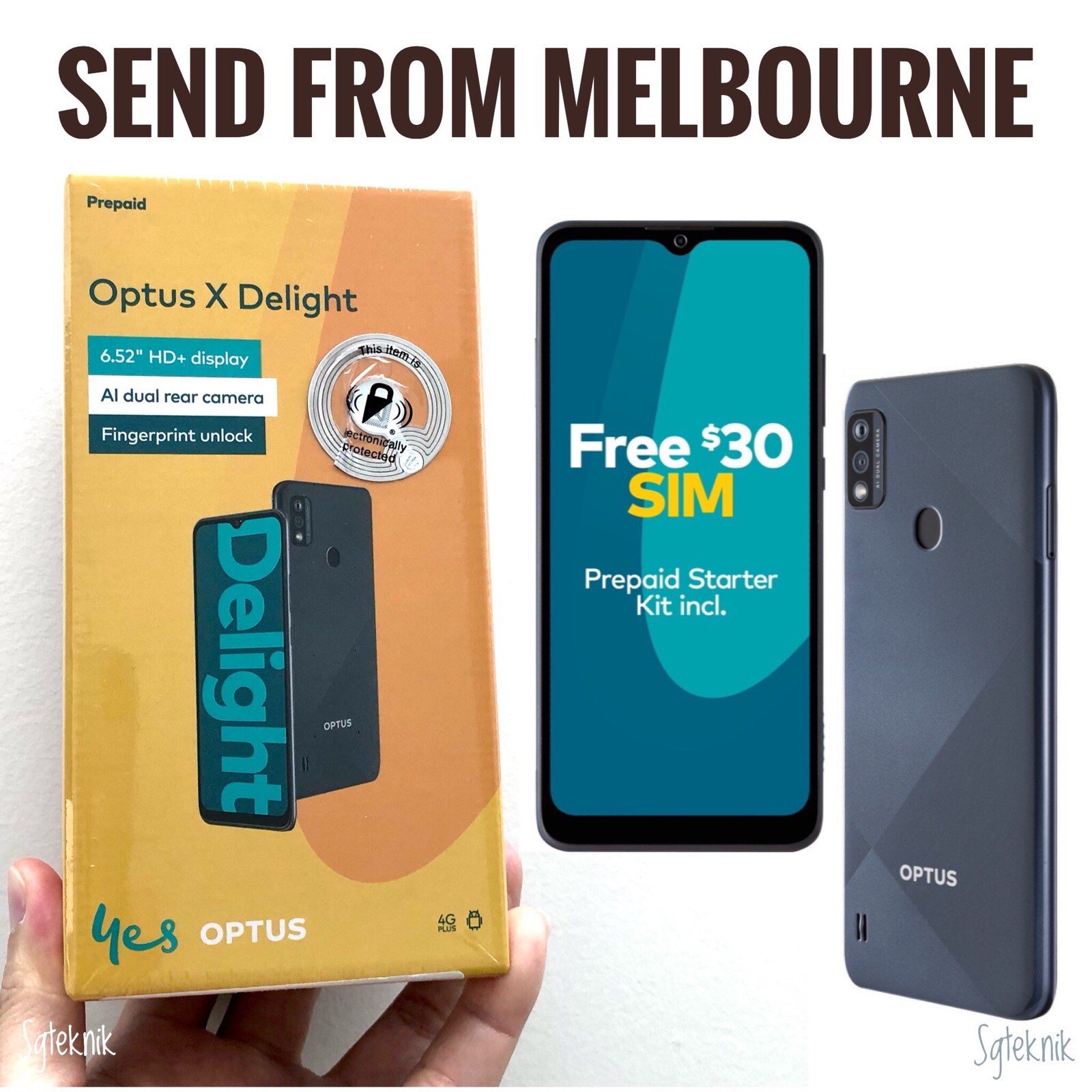 NEW Optus X DELIGHT 4G 6.5" HD 32GB 2GB 13MP Android Phone ZTE P650