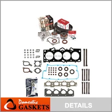 Head Gasket Set Timing Belt Kit Water Pump Fit 02-06 Hyundai Kia G4GF