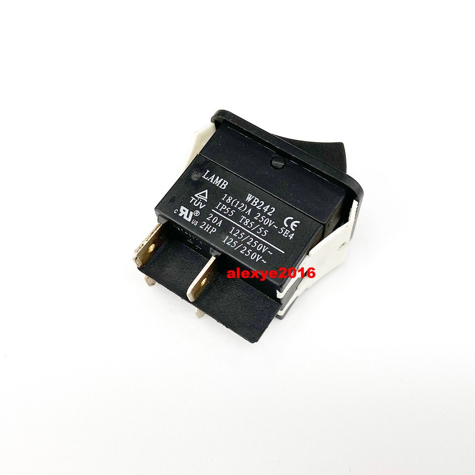 LAMB WB242 Switch 4 Pins ON-OFF Maintained 2 Positions IP55 18/20A 125 ...
