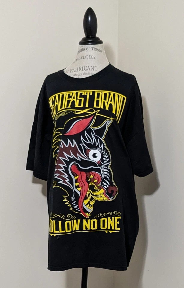 Steadfast Brand collab with Jason Kelly Fear No One front &back graphic  - Image 2 of 3