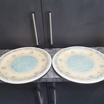 2 XL Servierplatten Teller Prag Churchill Ports of Call Jeff Banks Teller
