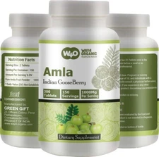 Amla Fruit Extract Tablets – 1000mg – 300 Count – Amalaki Herbal Supplement