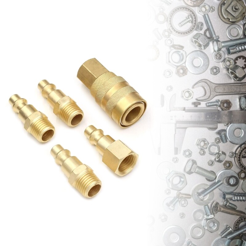 Quick Connector Air Fitting 1/4Inch NPT Industrial Brass Air Hose