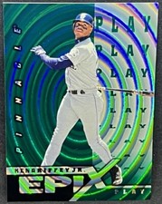 KEN GRIFFEY JR. 1998 Pinnacle Plus EPIX PLAY EMERALD GREEN PARALLEL ! RARE !