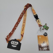 Mandalorian Grogu Neck Lanyard ID Badge Holder STAR WARS Sticker Charm The Child